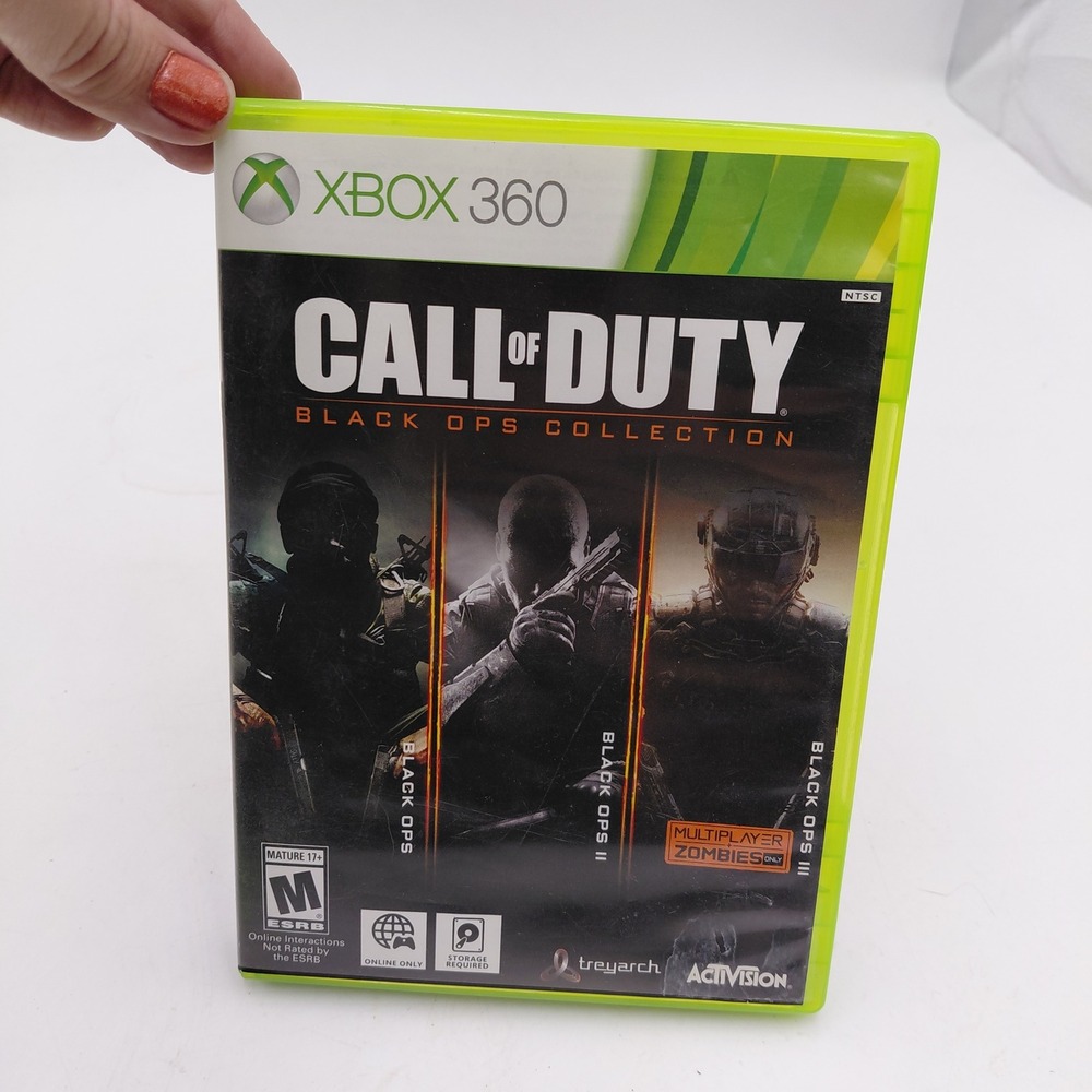 Call of Duty Black Ops Collection Xbox 360 3-Game Set 1 2 3 Activision Treyarch